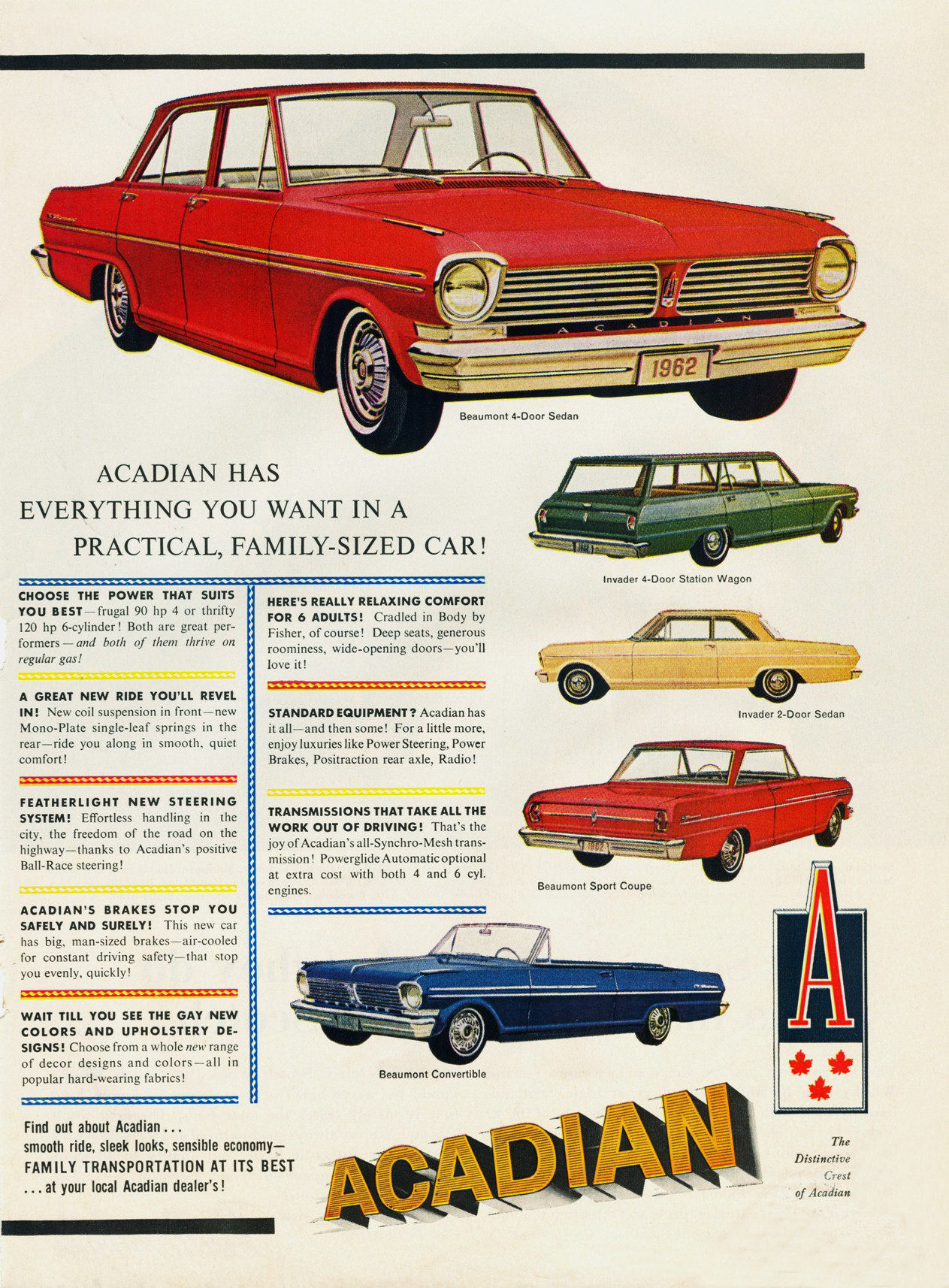 1962 General Motors Auto Advertising